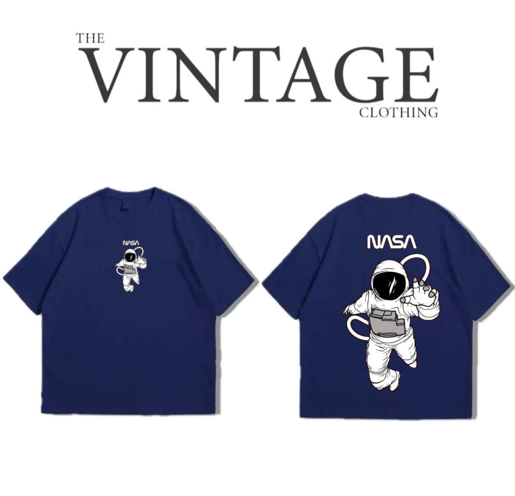 Nasa Oversized Dropshoulder Tee - DTF Printed Tshirt for Men and Women