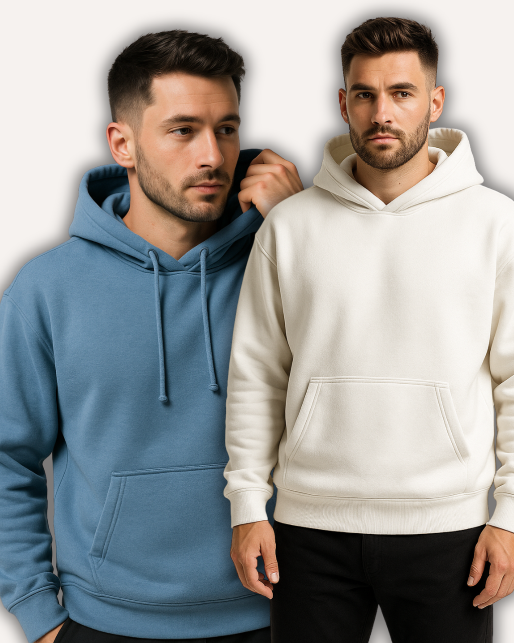 Pack of 2 Basic Blue & White Hoodies