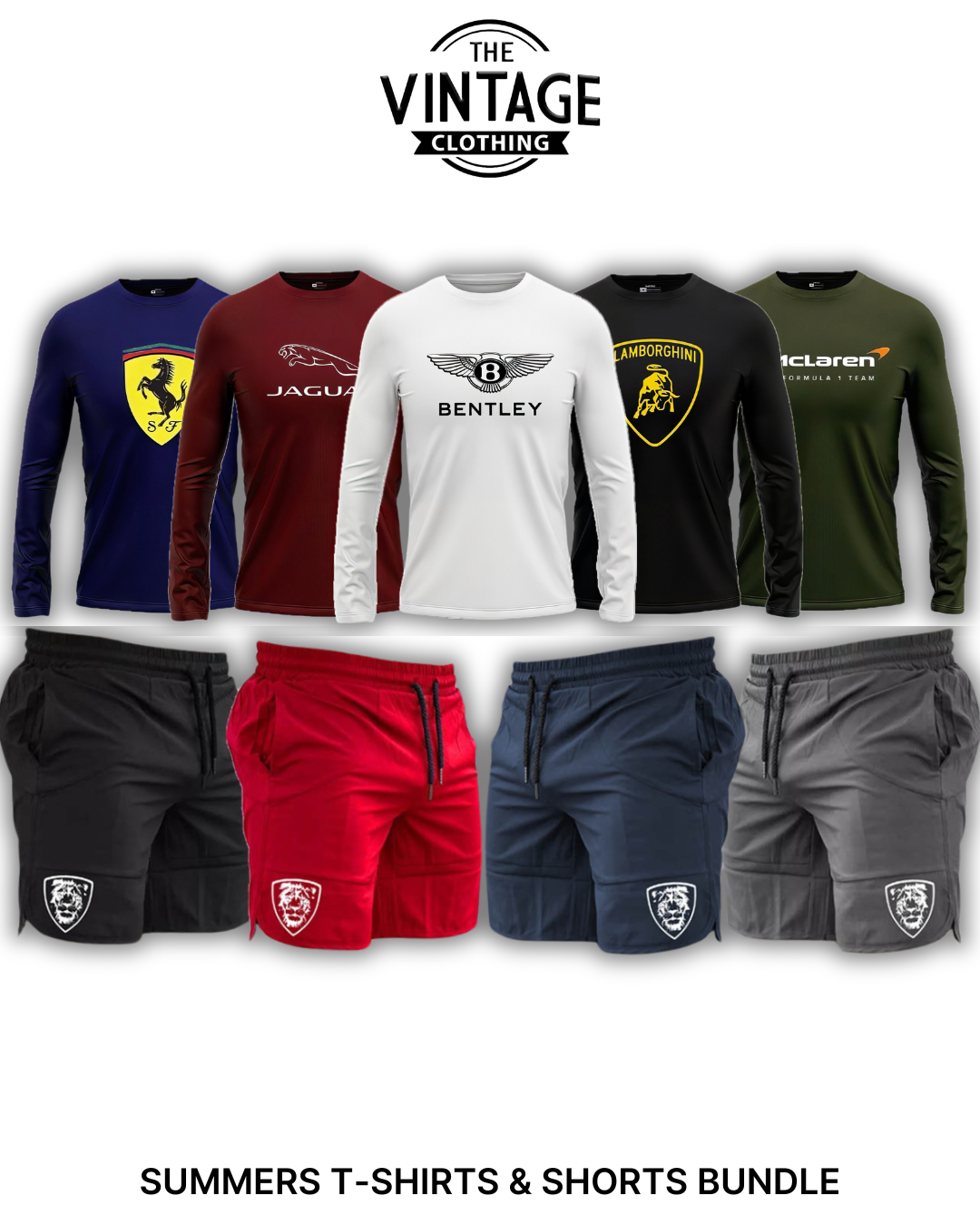 Pack of 9 Deal (5 Printed T-shirts & 4 Shorts)