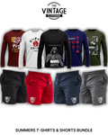 Pack of 9 Deal (5 Printed T-shirts & 4 Shorts)