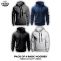 Pack of 4 Basic Hoodies