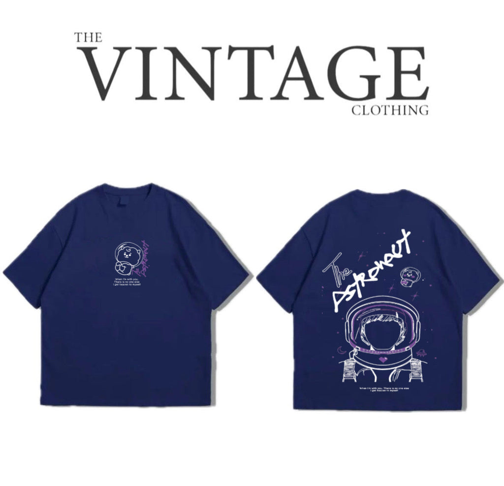 The Astronaut Oversized Dropshoulder Tee - DTF Printed Tshirt For Men and Women