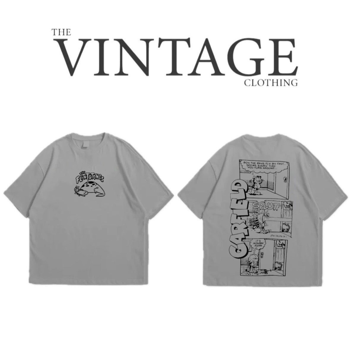 Garfield Oversized Dropshoulder Tee - DTF Printed Tshirt for Men and Women