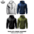 Pack of 4 Basic Hoodies