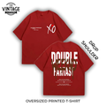 Double Weekend Oversized Dropshoulder Tee - DTF Printed Tshirt for Men and Women