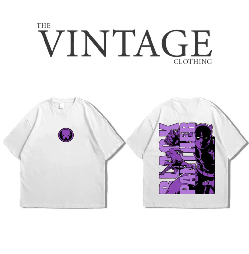 Black Panther Oversized Dropshoulder Tee - DTF Printed Tshirt For Men and Women