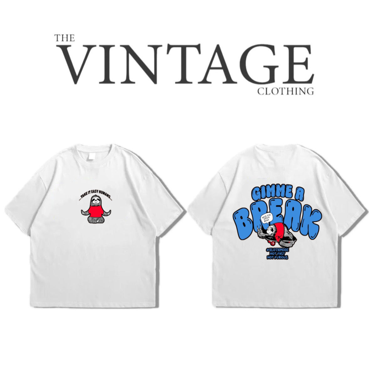 Gimme a Break Oversized Dropshoulder Tee - DTF Printed Tshirt for Men and Women