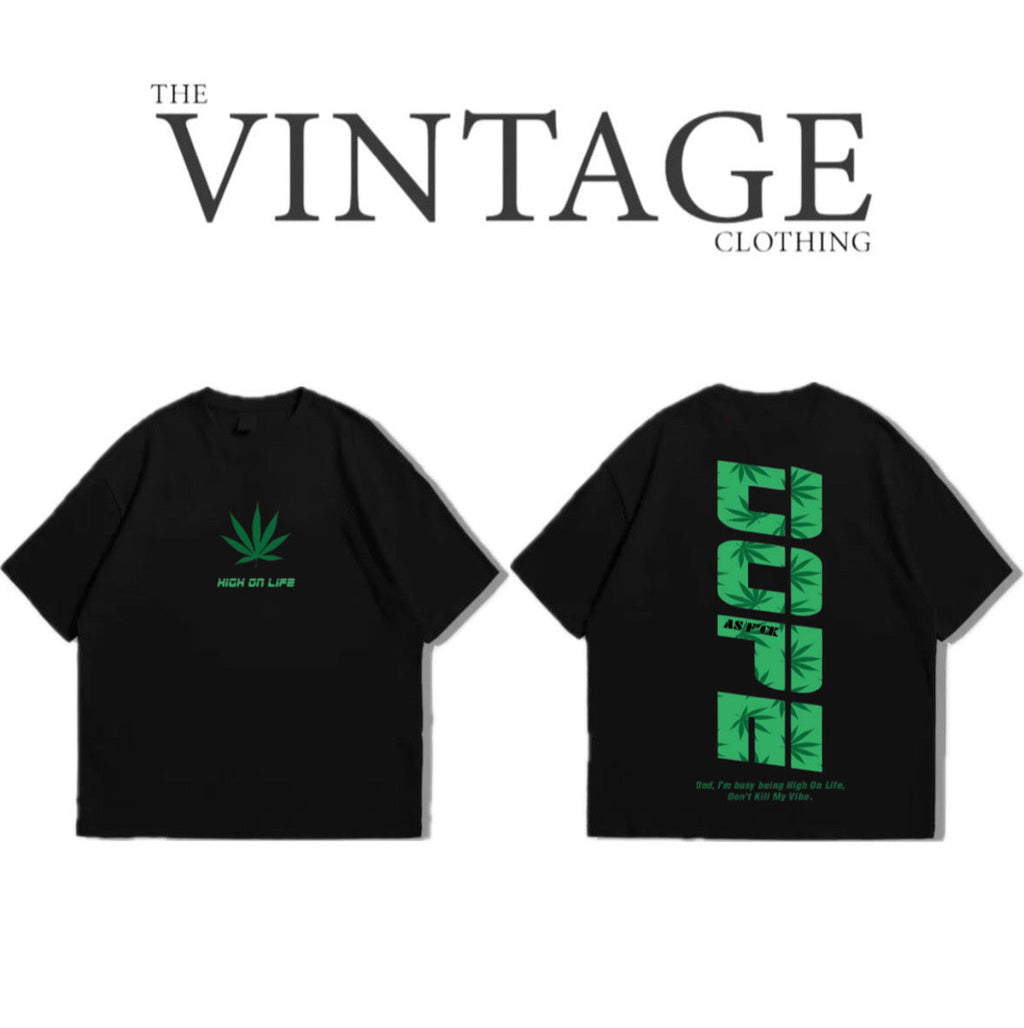 Dope Oversized Dropshoulder Tee - DTF Printed Tshirt for Men and Women