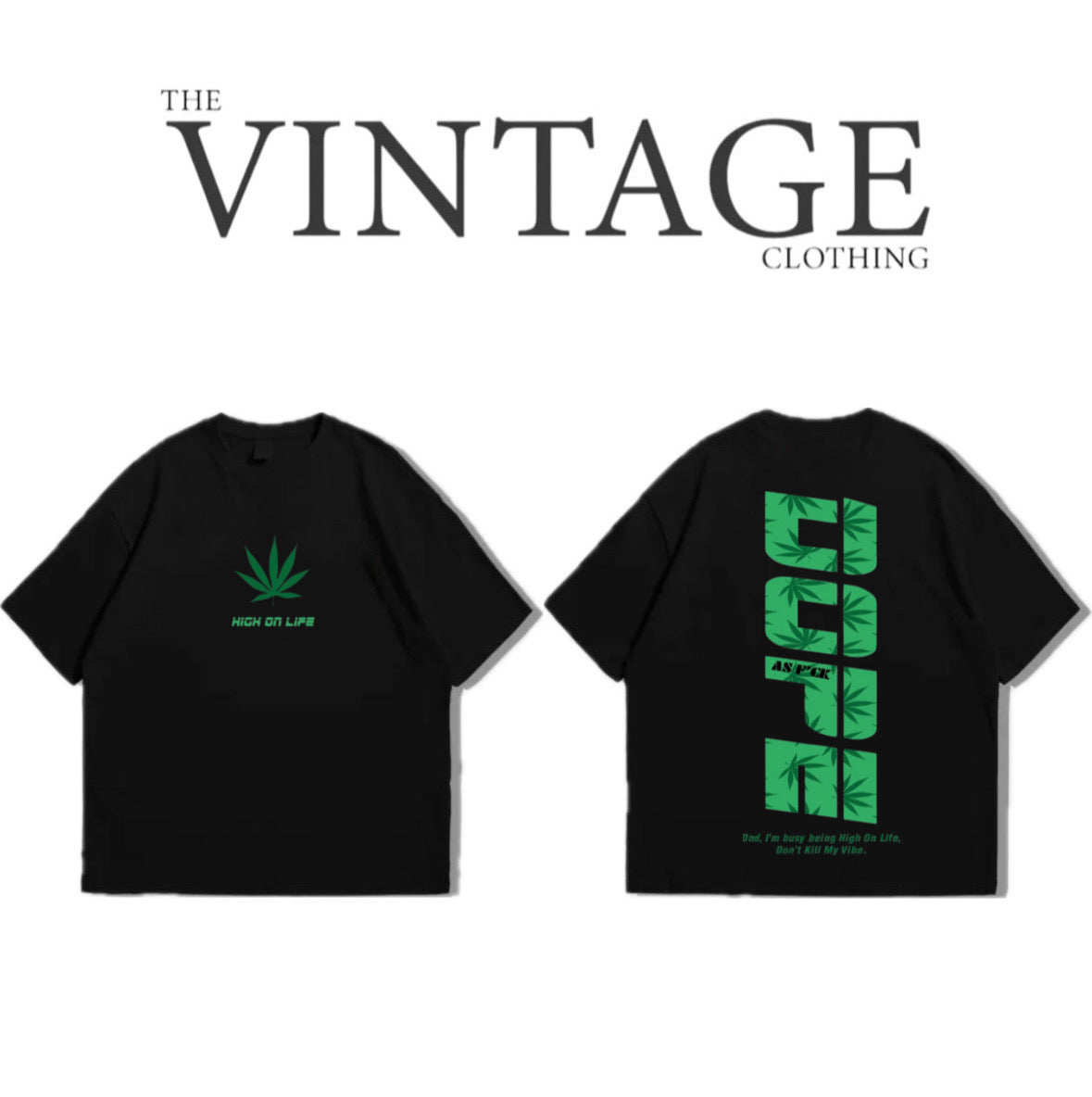 Dope Oversized Dropshoulder Tee - DTF Printed Tshirt for Men and Women