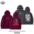 Pack of 2 DTF Printed Hoodies