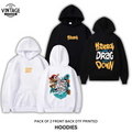 Pack of 2 DTF Printed Hoodies