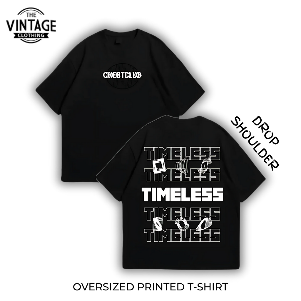 Timeless Oversized Dropshoulder Tee - DTF Printed Tshirt for Men and Women