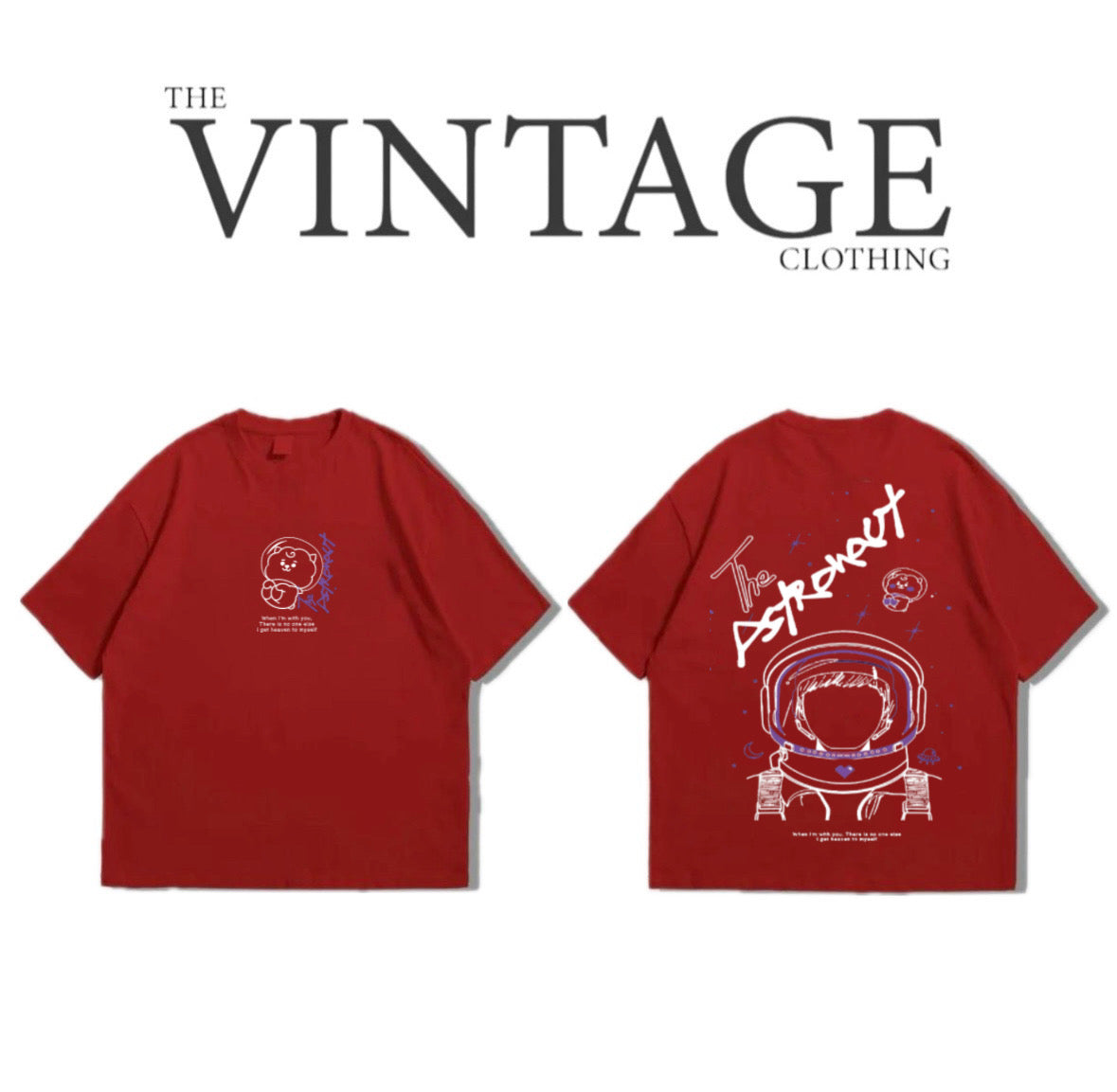 The Astronaut Oversized Dropshoulder Tee - DTF Printed Tshirt For Men and Women