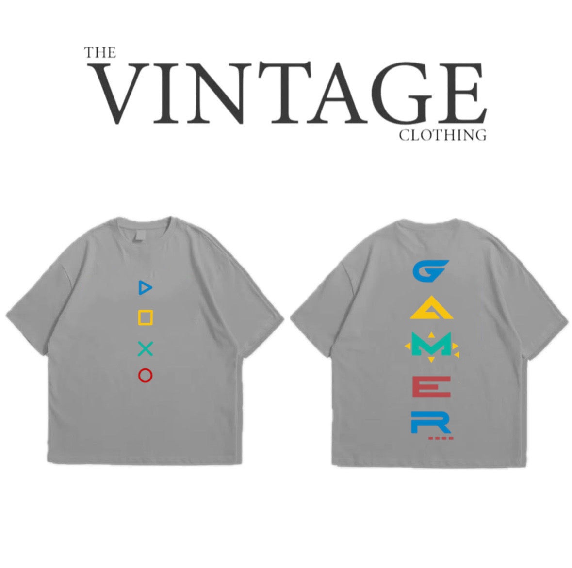 Gamer Oversized Dropshoulder Tee - DTF Printed Tshirt for Men and Women