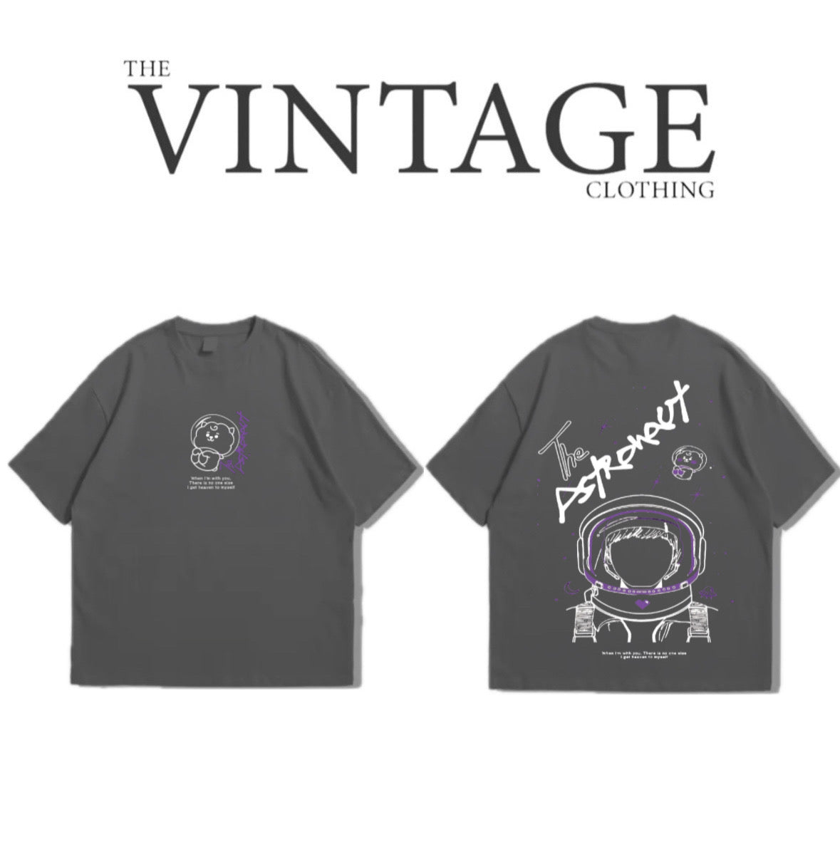 The Astronaut Oversized Dropshoulder Tee - DTF Printed Tshirt For Men and Women