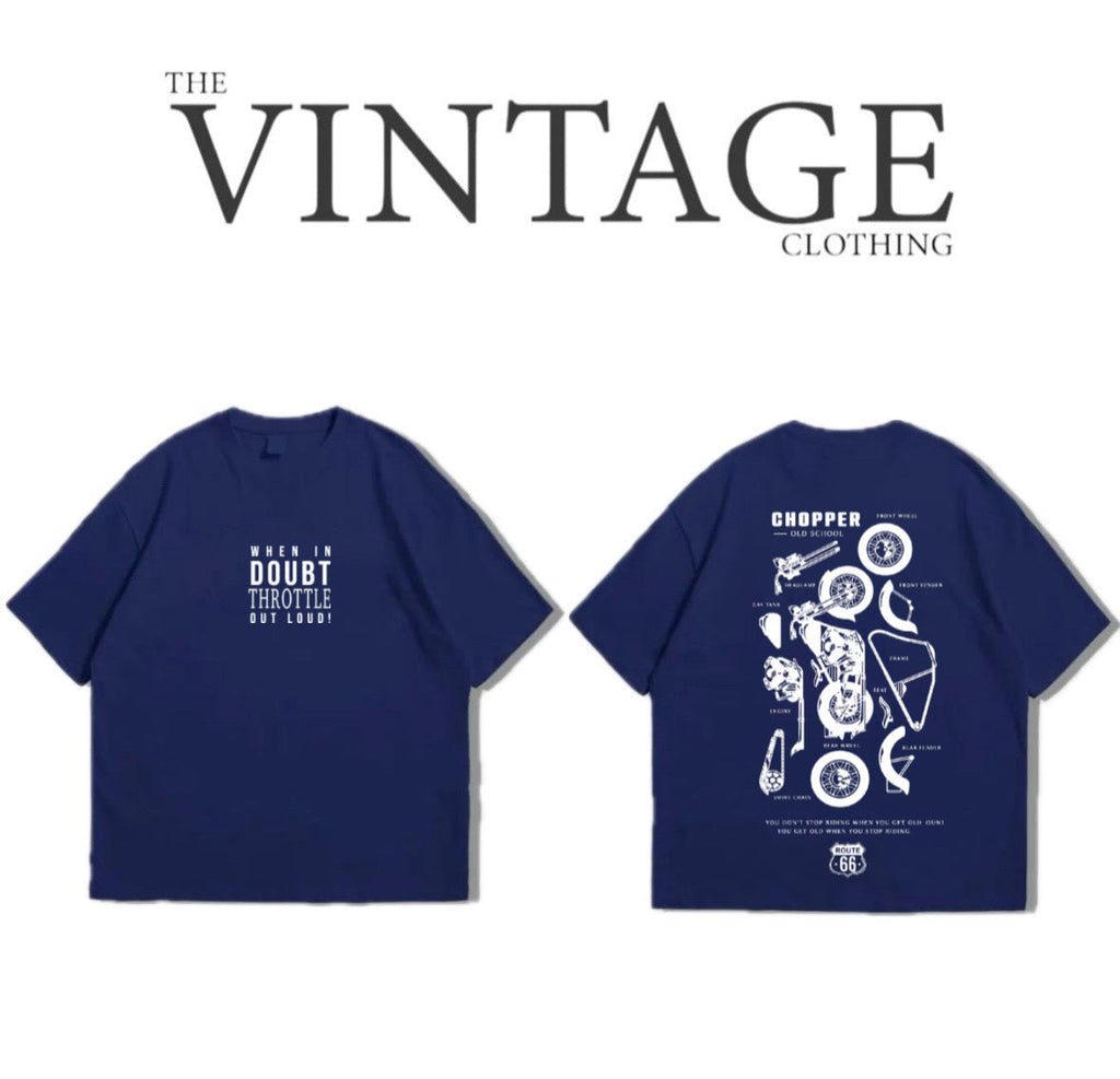 Chopper Oversized Dropshoulder Tee - DTF Printed Tshirt for Men and Women