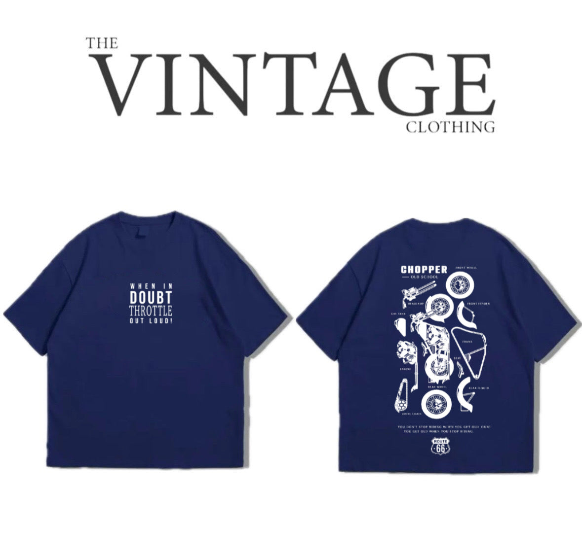 Chopper Oversized Dropshoulder Tee - DTF Printed Tshirt for Men and Women