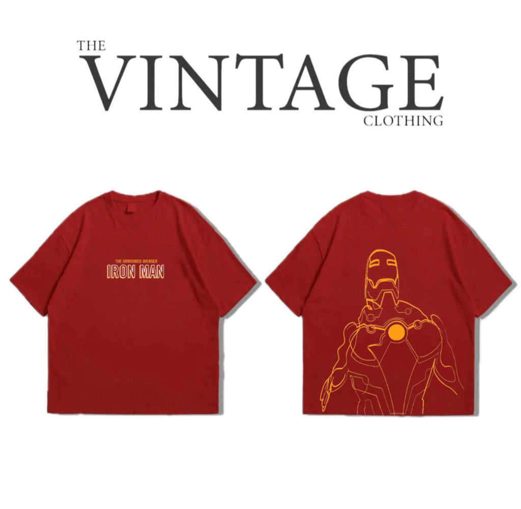 Ironman Oversized Dropshoulder Tee - DTF Printed Tshirt for Men and Women
