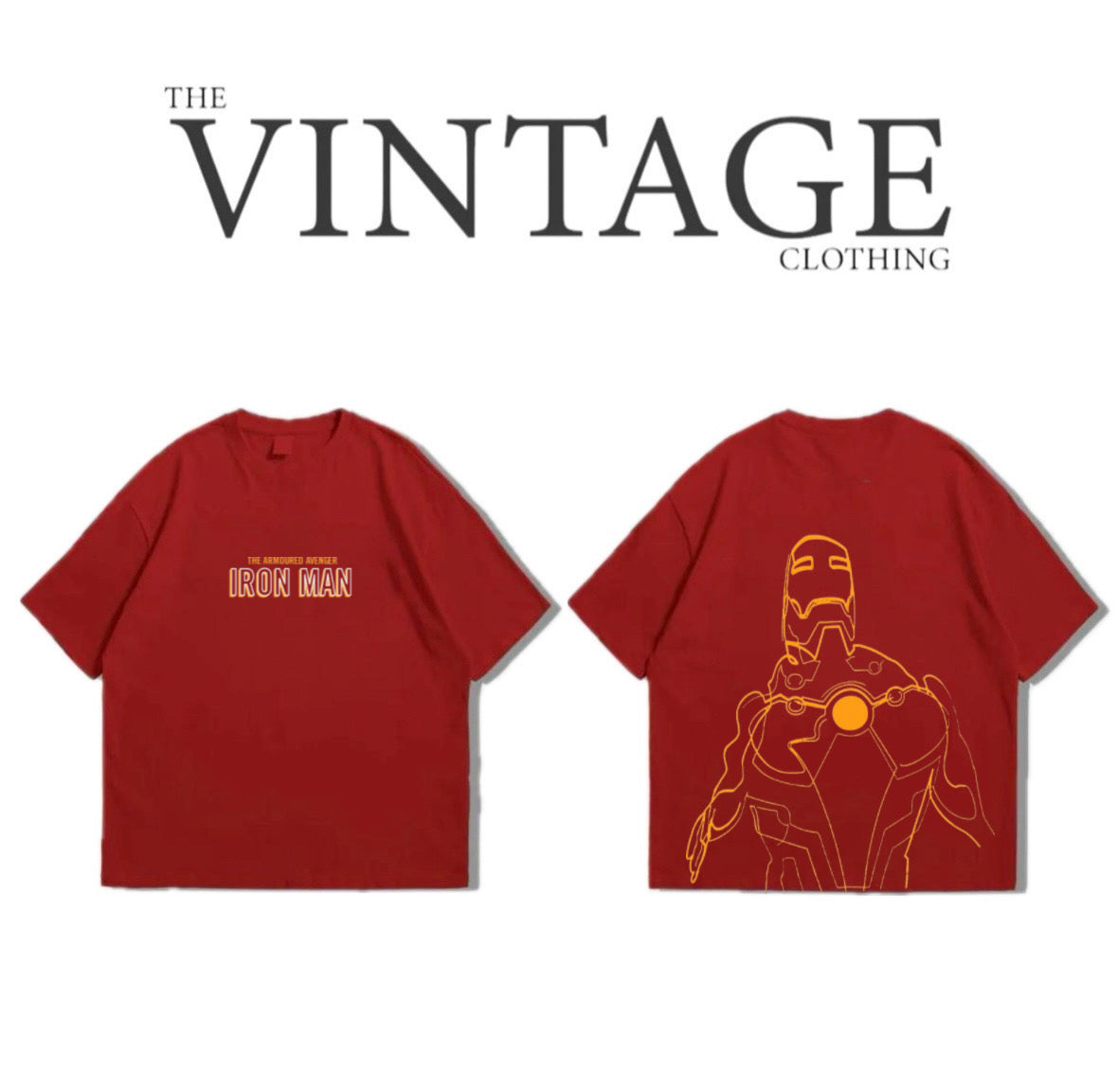 Ironman Oversized Dropshoulder Tee - DTF Printed Tshirt for Men and Women