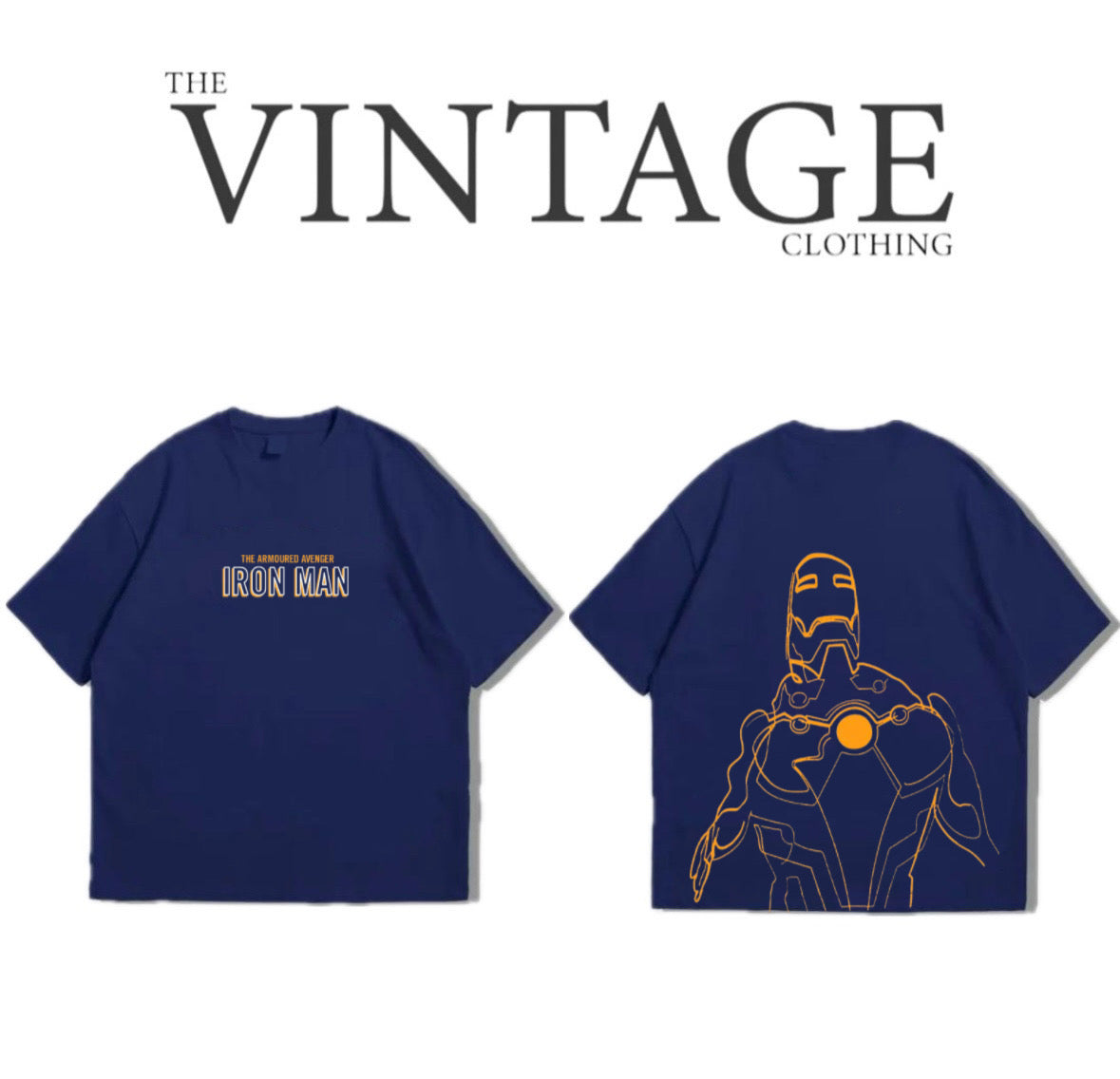 Ironman Oversized Dropshoulder Tee - DTF Printed Tshirt for Men and Women