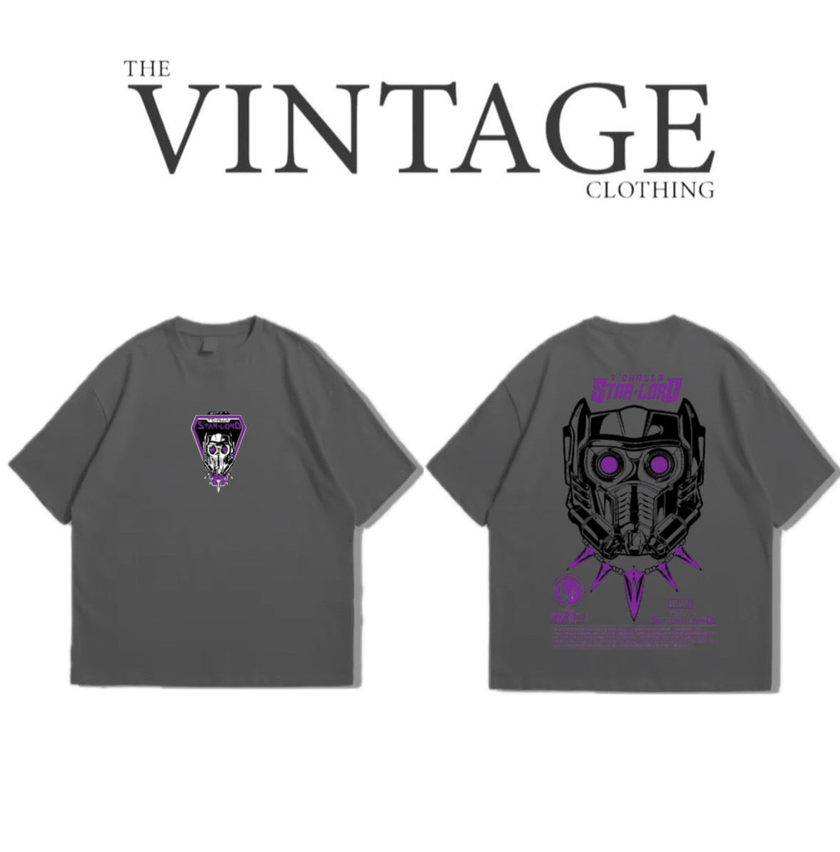Starlord Oversized Dropshoulder Tee - DTF Printed Tshirt for Men and Women