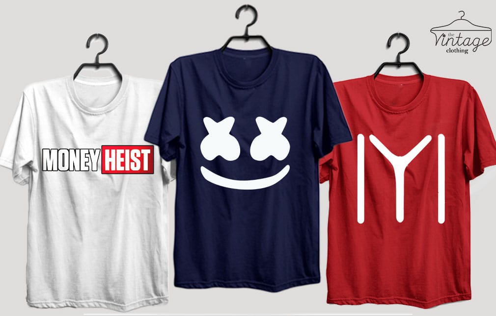 Pack of 3 Printed T-Shirts