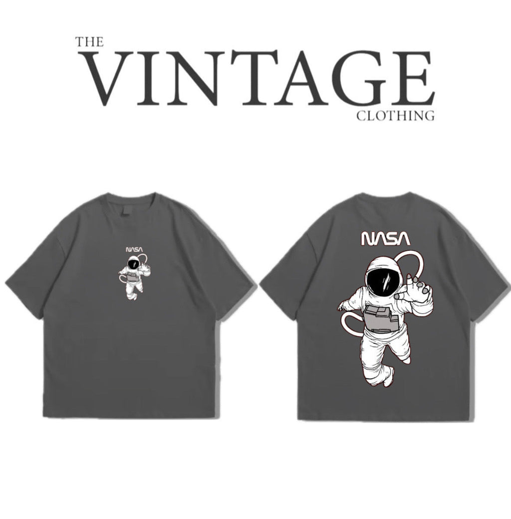 Nasa Oversized Dropshoulder Tee - DTF Printed Tshirt for Men and Women