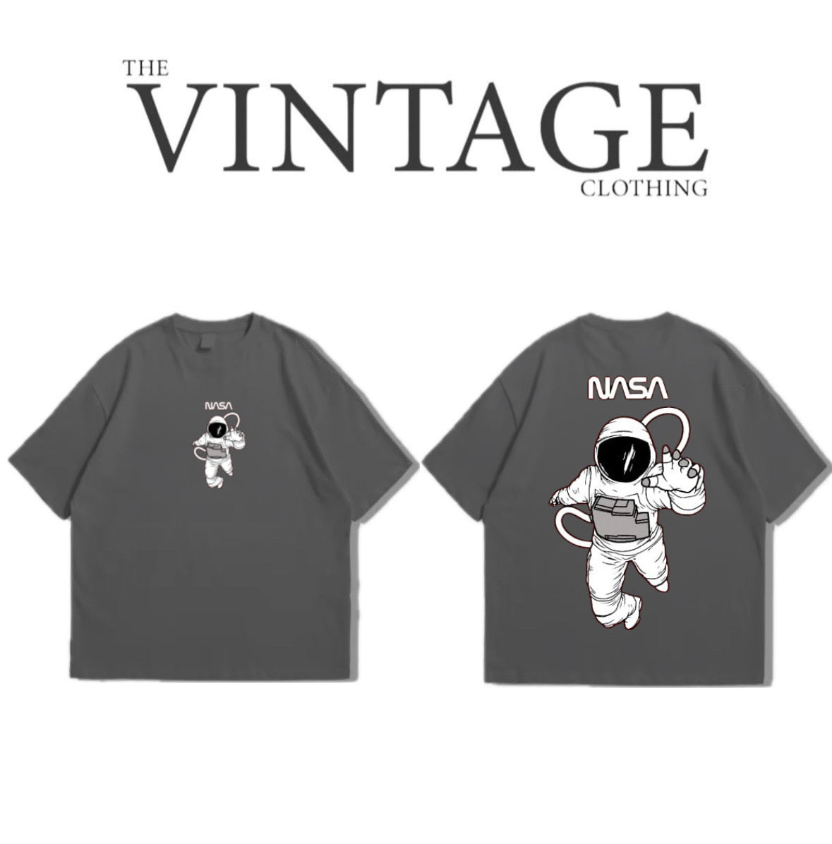 Nasa Oversized Dropshoulder Tee - DTF Printed Tshirt for Men and Women