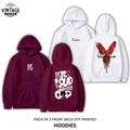 Pack of 2 DTF Printed Hoodies
