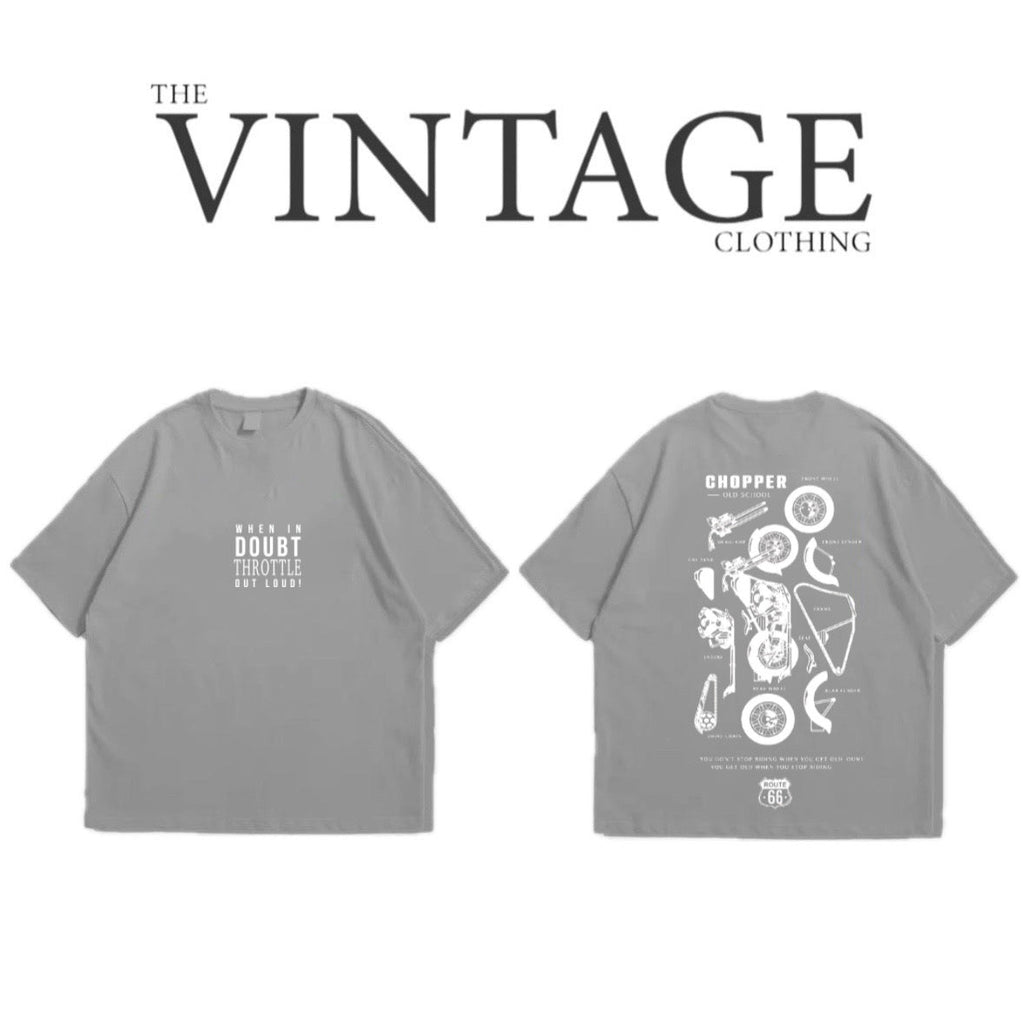 Chopper Oversized Dropshoulder Tee - DTF Printed Tshirt for Men and Women