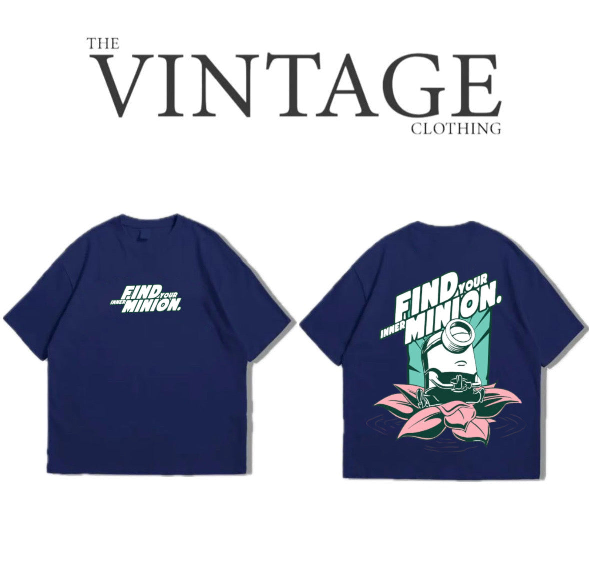 Find a Minion Oversized Dropshoulder Tee - DTF Printed Tshirt for Men and Women