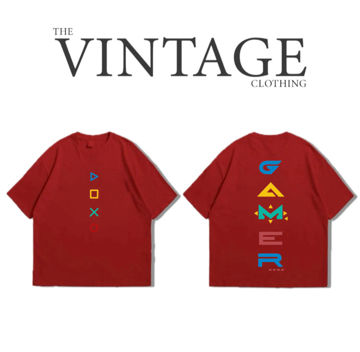 Gamer Oversized Dropshoulder Tee - DTF Printed Tshirt for Men and Women