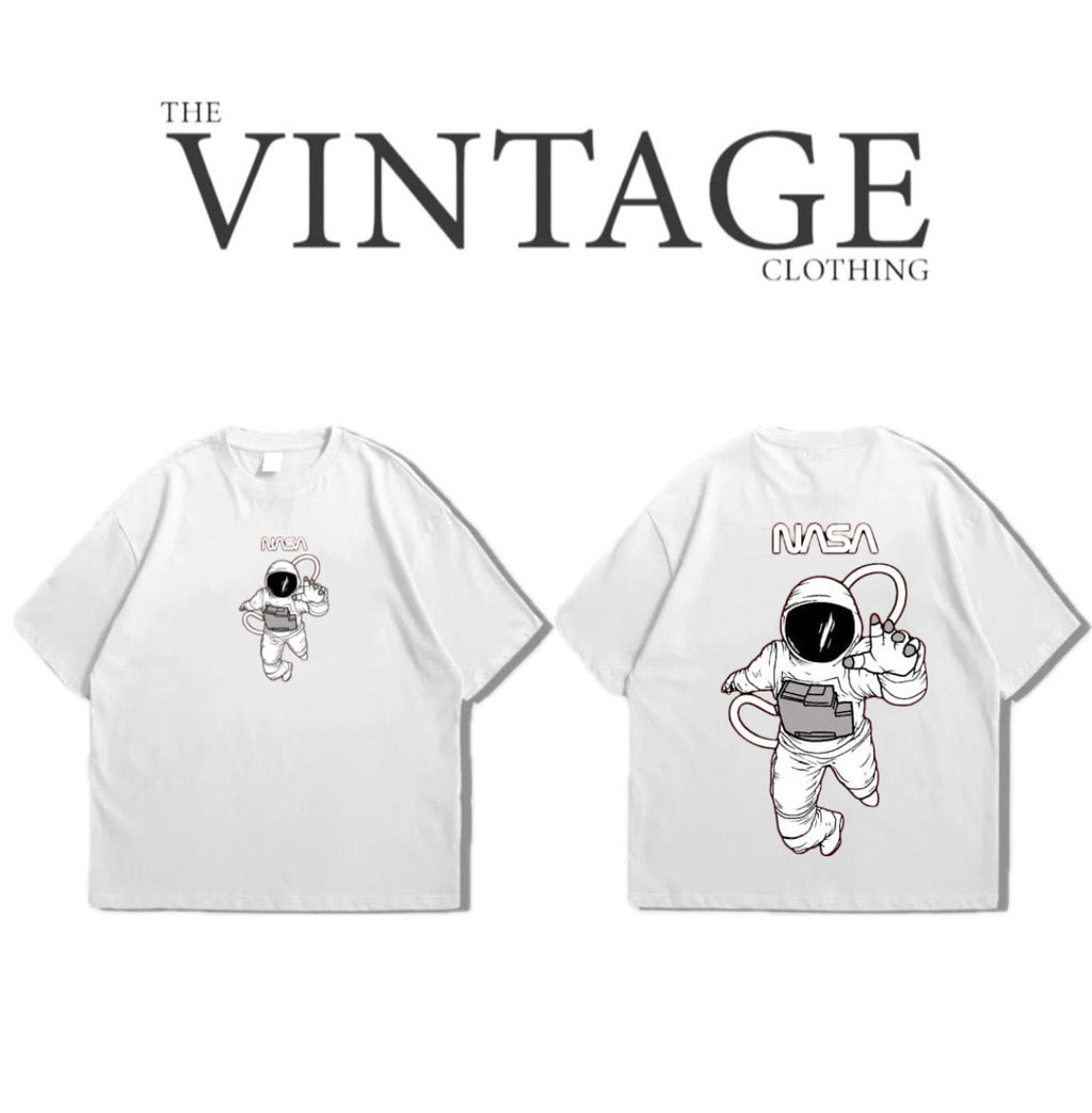 Nasa Oversized Dropshoulder Tee - DTF Printed Tshirt for Men and Women