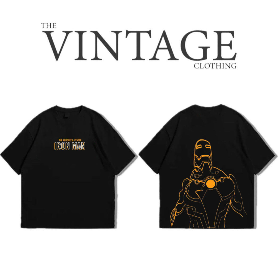 Ironman Oversized Dropshoulder Tee - DTF Printed Tshirt for Men and Women