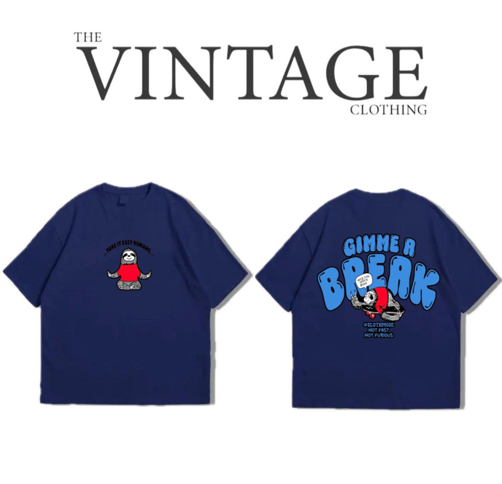 Gimme a Break Oversized Dropshoulder Tee - DTF Printed Tshirt for Men and Women