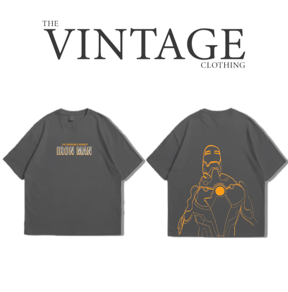 Ironman Oversized Dropshoulder Tee - DTF Printed Tshirt for Men and Women