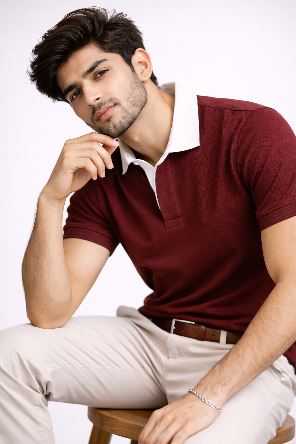 Johnny Collard Pack of 2 Two Tone Johnny Collar Polos – DOPE PK