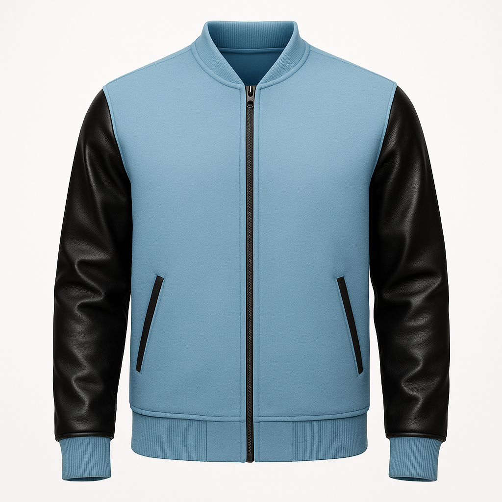 Men’s Bomber Jacket - Sky Blue