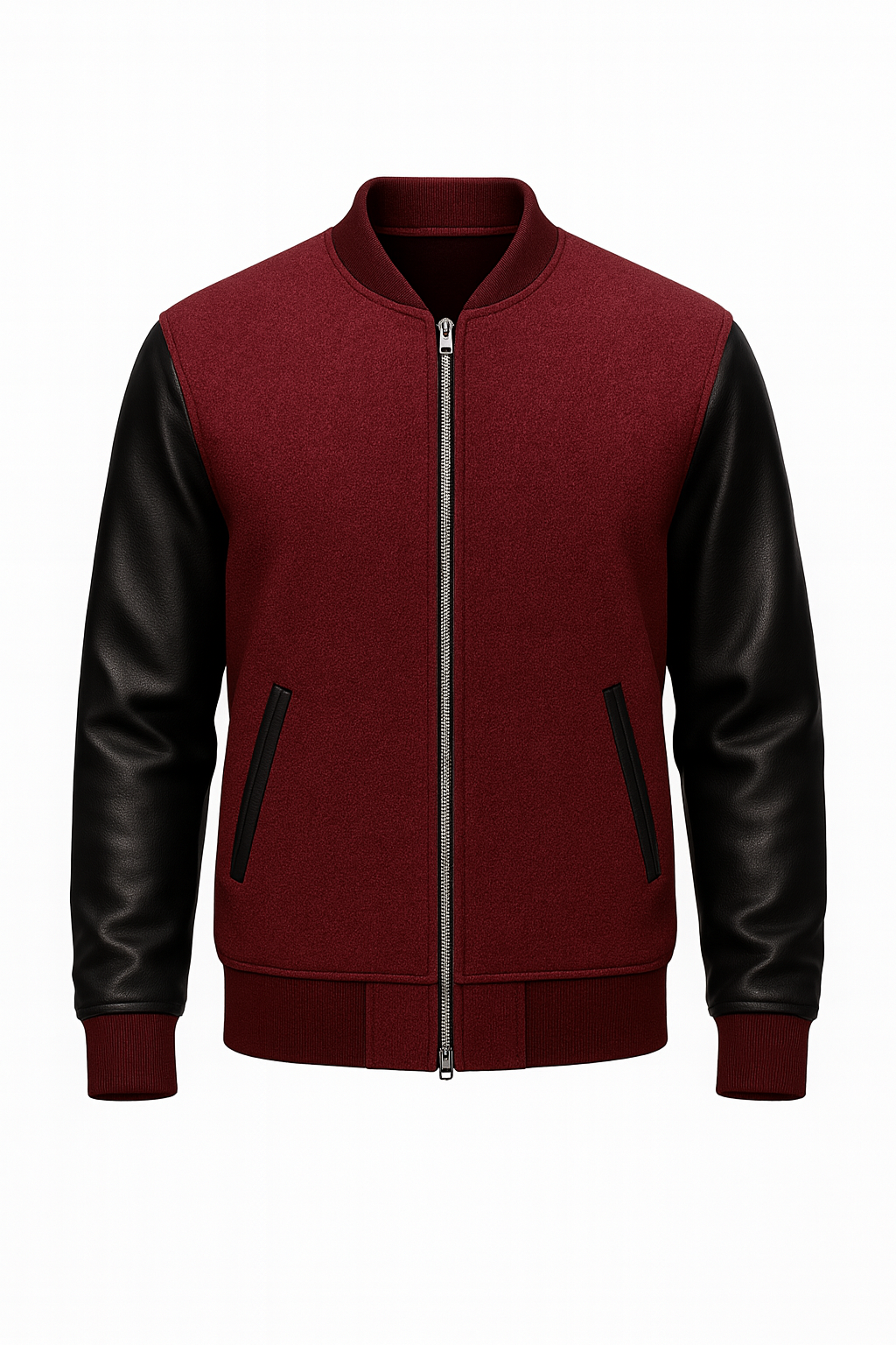 Men’s Bomber Jacket - Maroon