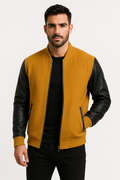 Men’s Bomber Jacket - Mustard