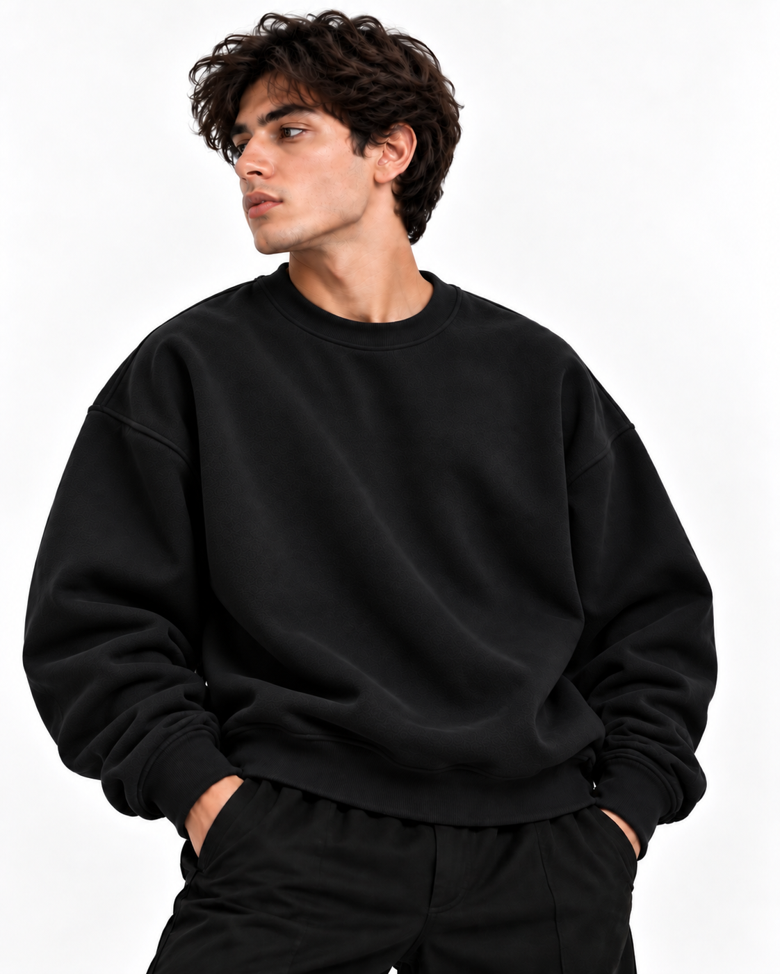 Pack of 2 Basic Black & Grey Premium Men’s Oversized Sweatshirt