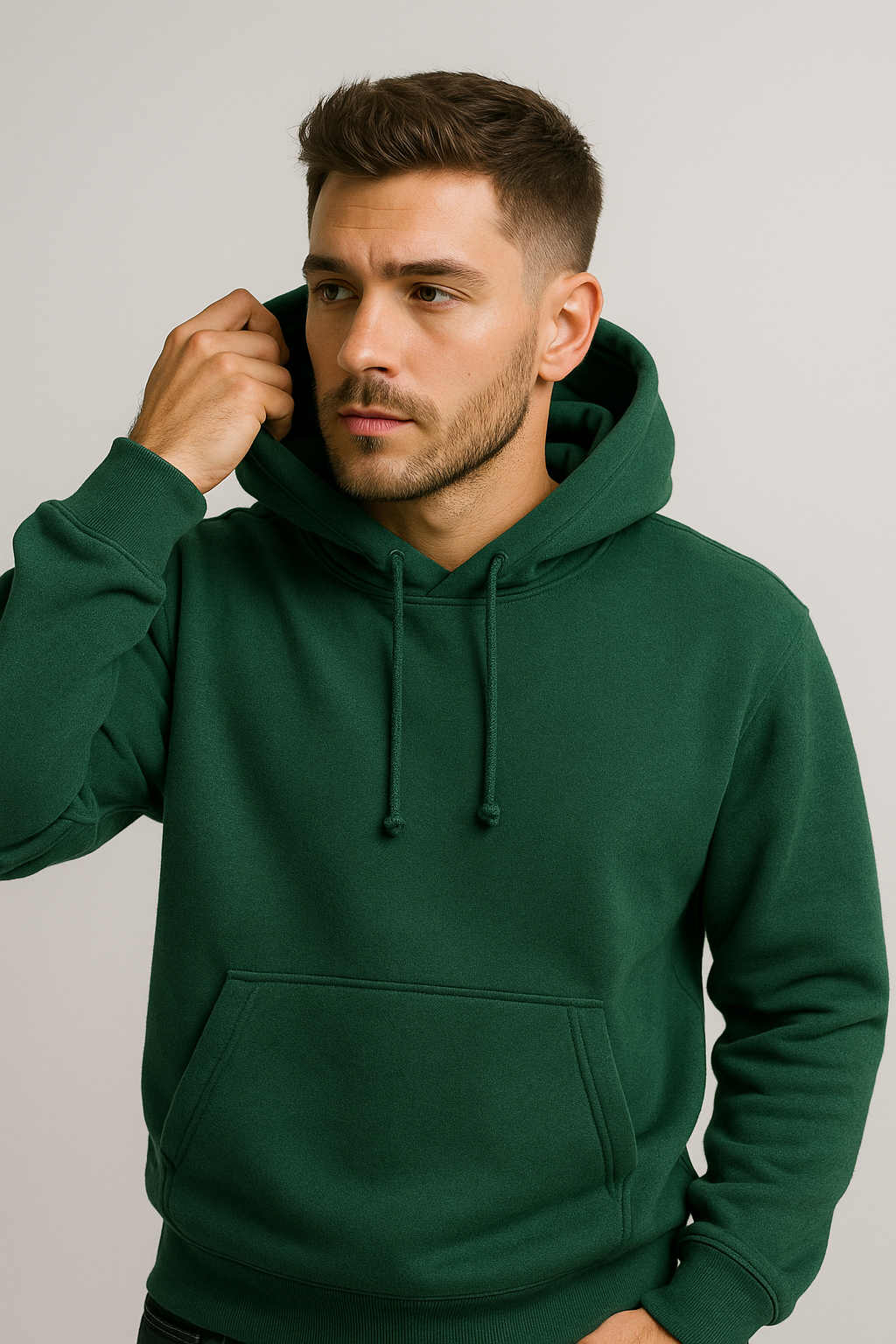 Pack of 2 Basic White & Green Hoodies