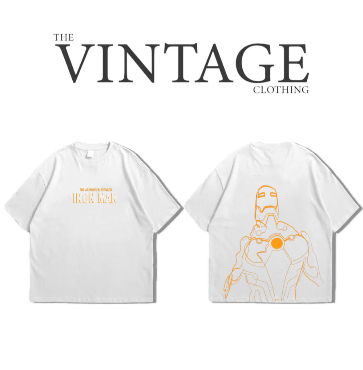 Ironman Oversized Dropshoulder Tee - DTF Printed Tshirt for Men and Women