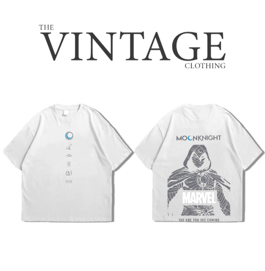 Moonlight Oversized Dropshoulder Tee - DTF Printed Tshirt for Men and Women