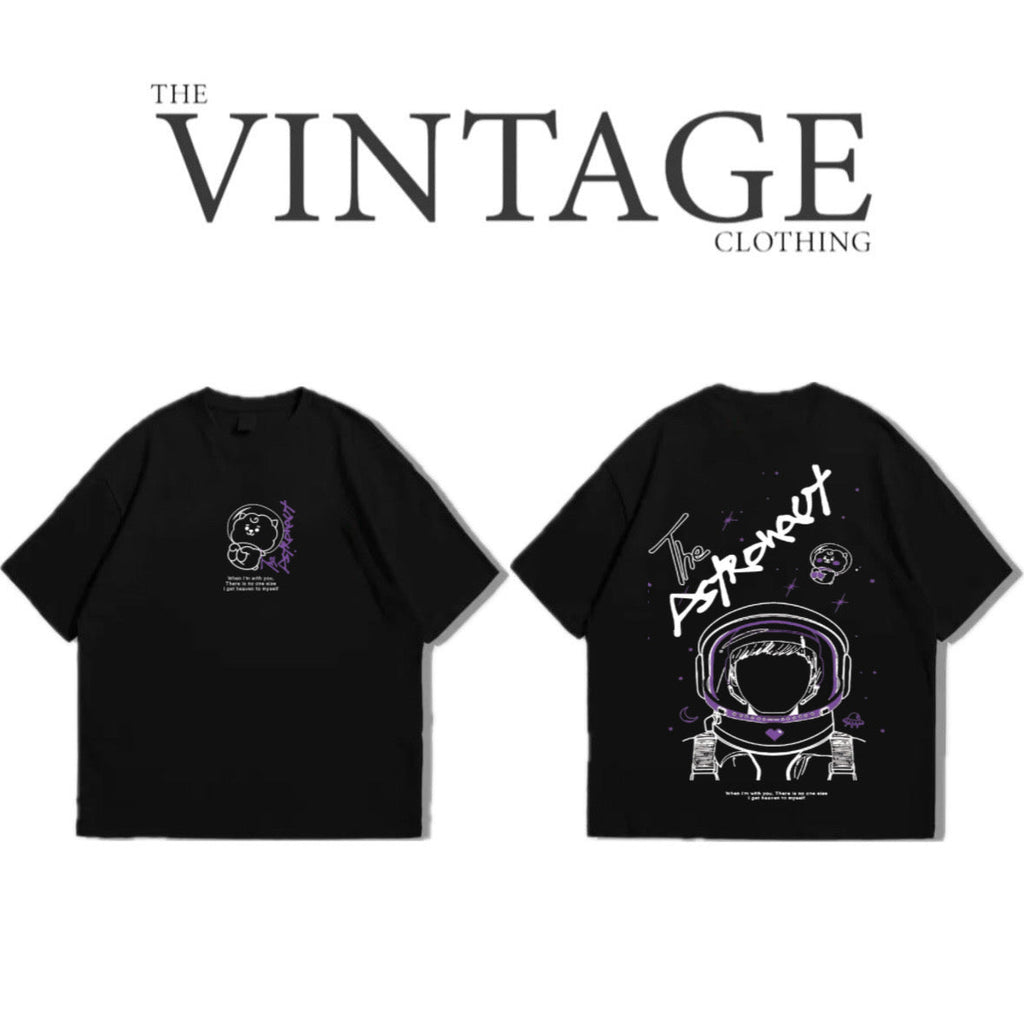 The Astronaut Oversized Dropshoulder Tee - DTF Printed Tshirt For Men and Women