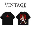 CR7 Oversized Dropshoulder Tee - DTF Printed Tshirt for Men and Women