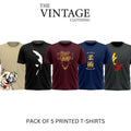 Pack of 5 Printed T-Shirt