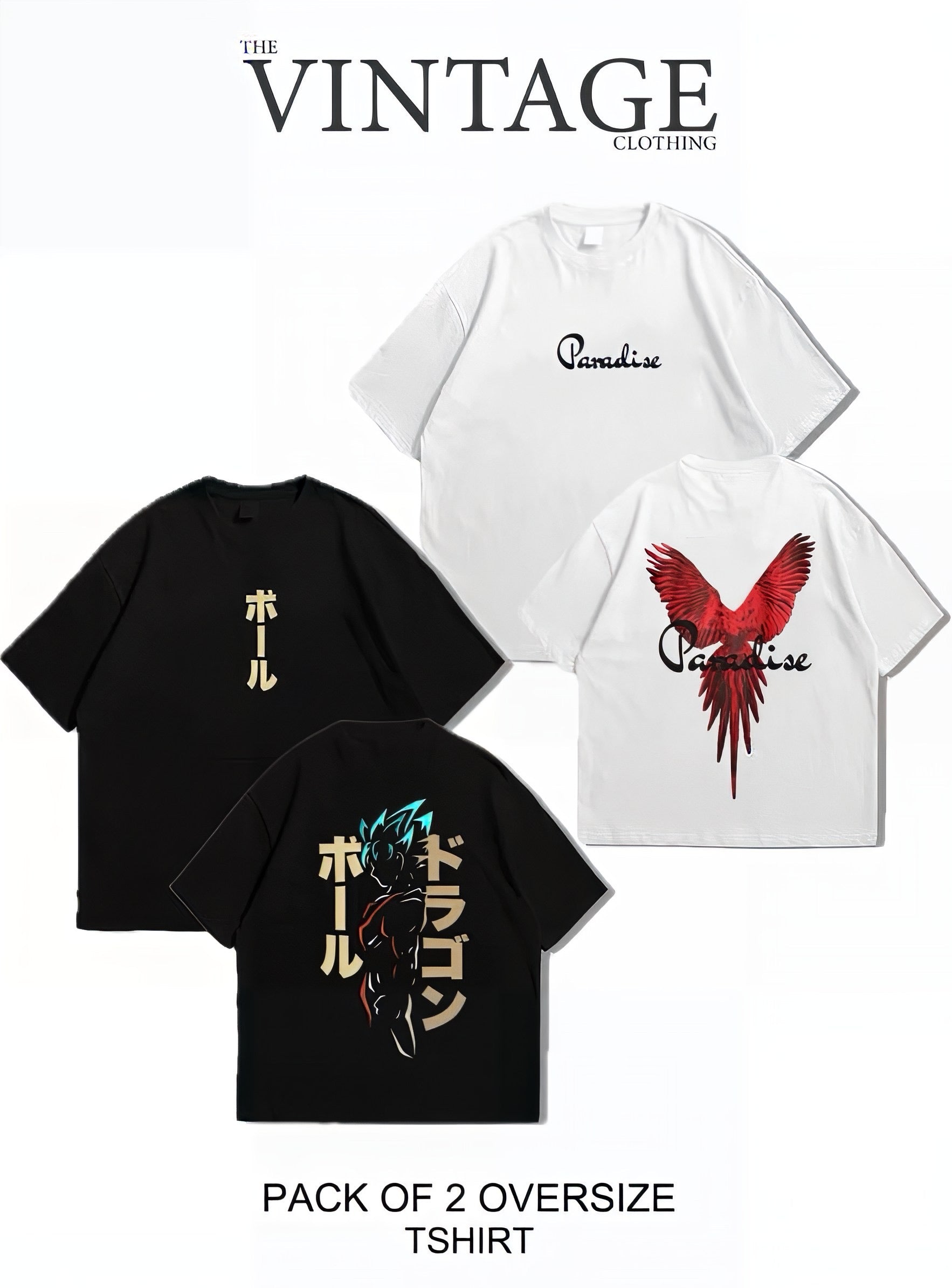 Oversized Dropshoulder Graphic DTF Printed Tshirt For Men and Women