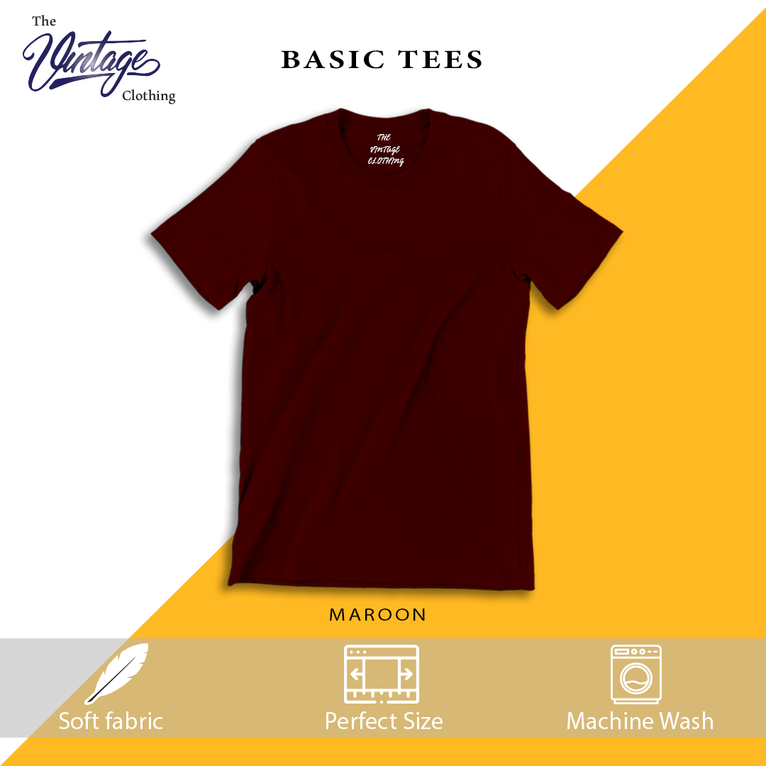 Pack of 2 plain Half sleeves T-Shirts