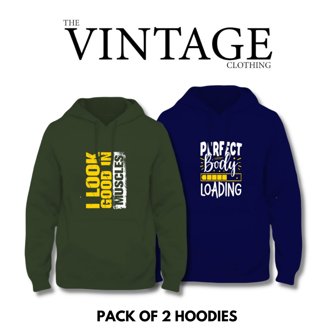 Pack of 2 Printed Hoodies
